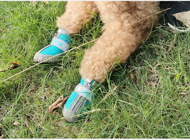 Chaussures réfléchissantes et imperméables pour chien, lot de 4 pièces, bottines chaudes, antidérapantes, idéales pour la neige et la pluie