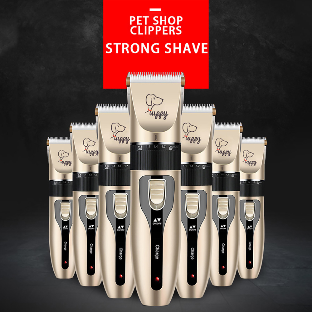 Tondeuse à cheveux pour chien et chat, toilettage, coupe de cheveux, rasoir pour animaux de compagnie, ensemble complet, Rechargeable, rasoir professionnel, Machine de coupe