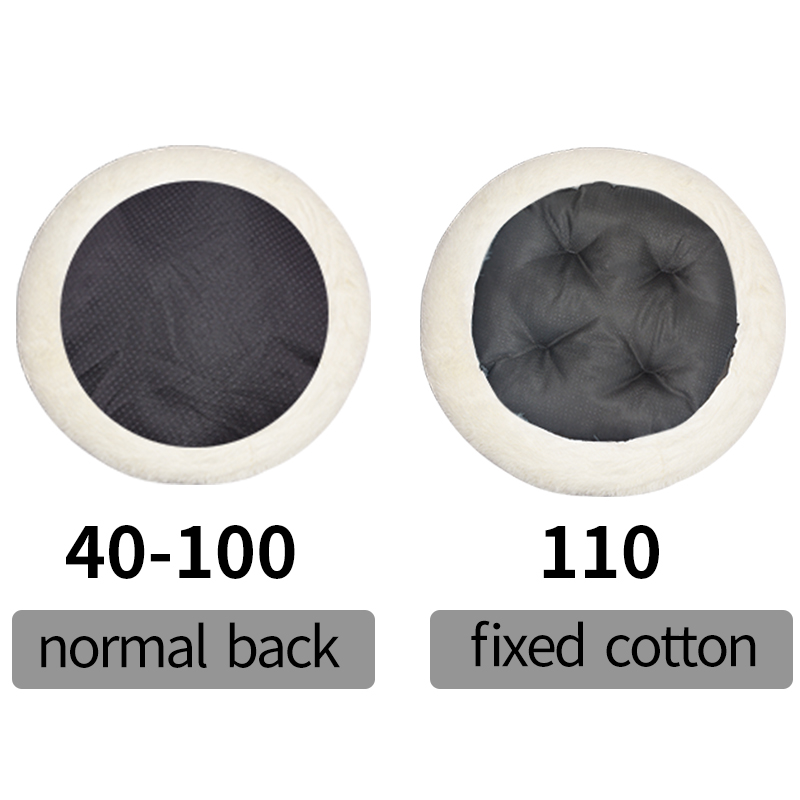 Lit rond et confortable pour chien et chat, niche Ultra douce et lavable, coussin chaud pour l'hiver, pour niche, livraison directe