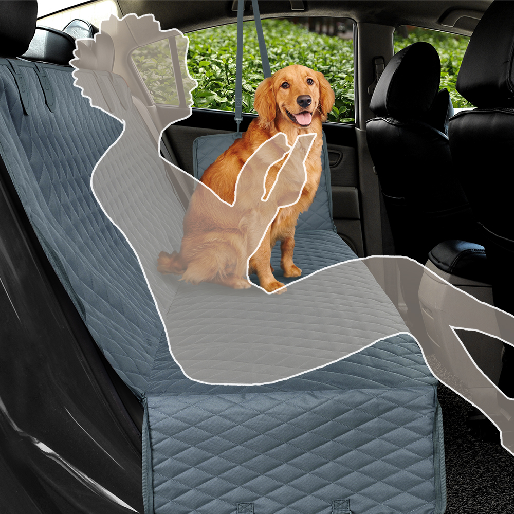 PETRAVEL housse de siège de voiture pour chien, imperméable, pour voyage, transport d'animaux, hamac, tapis de protection pour siège arrière de voiture, transport de sécurité pour chiens PETRAVEL housse de siège de voiture pour chien, imperméable, pour voyage, transport d'animaux, hamac, tapis de protection pour siège arrière de voiture, transport de sécurité pour chiens