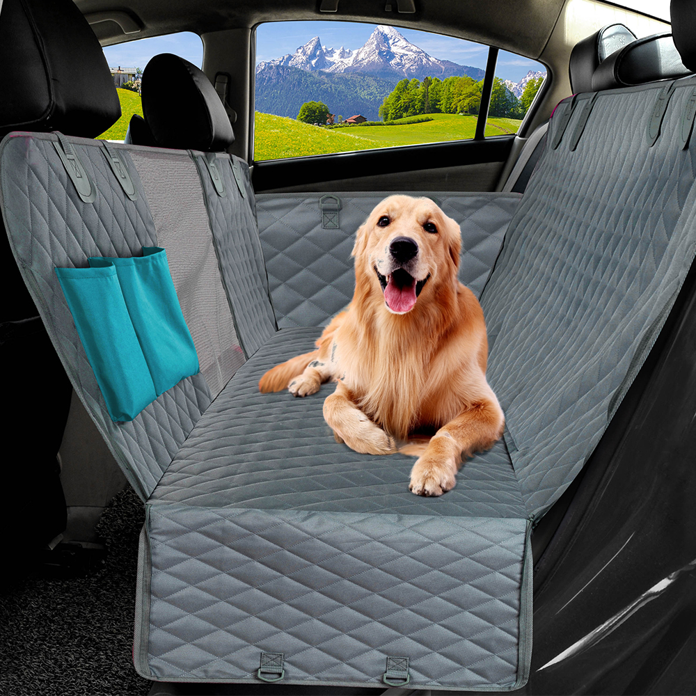PETRAVEL housse de siège de voiture pour chien, imperméable, pour voyage, transport d'animaux, hamac, tapis de protection pour siège arrière de voiture, transport de sécurité pour chiens PETRAVEL housse de siège de voiture pour chien, imperméable, pour voyage, transport d'animaux, hamac, tapis de protection pour siège arrière de voiture, transport de sécurité pour chiens