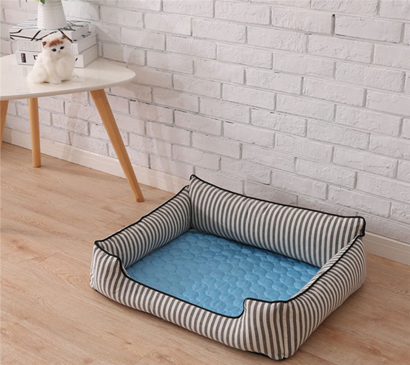 Livraison gratuite Tapis rafraîchissant pour animaux de compagnie, accessoire d'été, pour chiens et chats, canapé, respirant, lavable, pour les petits, moyens et grands chiots et chatons, pour vo