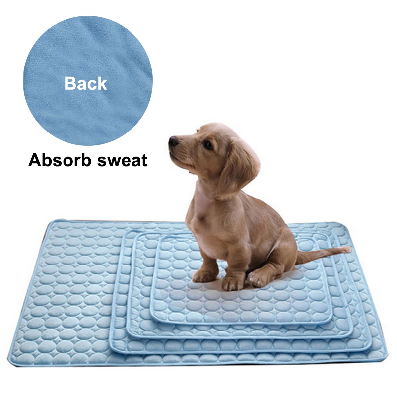 Livraison gratuite Tapis rafraîchissant pour animaux de compagnie, accessoire d'été, pour chiens et chats, canapé, respirant, lavable, pour les petits, moyens et grands chiots et chatons, pour vo