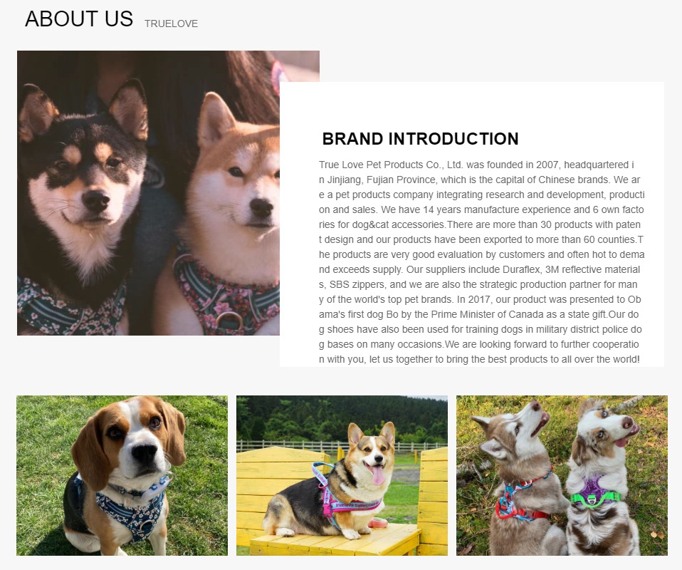 Truelove – harnais pour animaux de compagnie, petit, moyen et grand chien fendu, mode en plein air, livraison directe