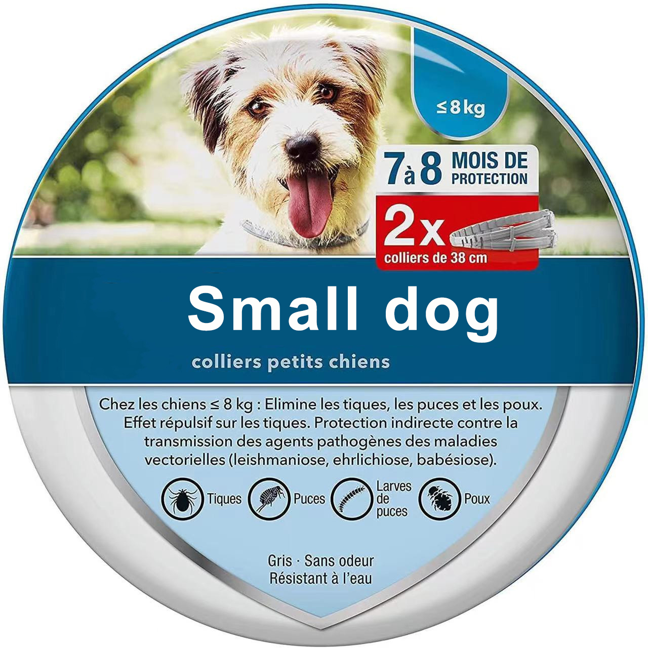 Collier anti-puces pour chiens et chats