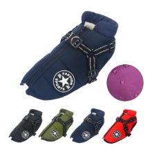 Vêtements d’hiver pour chiens petits chiens chauds polaire grand chien veste imperméable manteau pour animaux de compagnie avec harnais Chihuahua vêtements chiot Costume