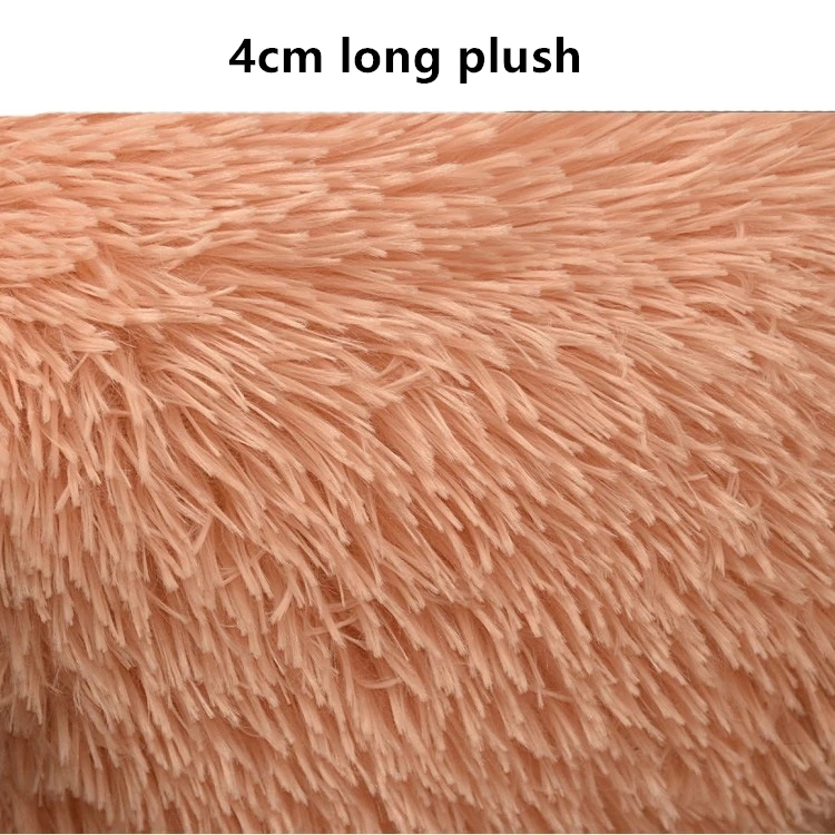 Lit en peluche pour animaux de compagnie VIP, grand, petit, pour chat, tapis rond en peluche, canapé, produits de livraison directe, lit apaisant pour chien, donuts