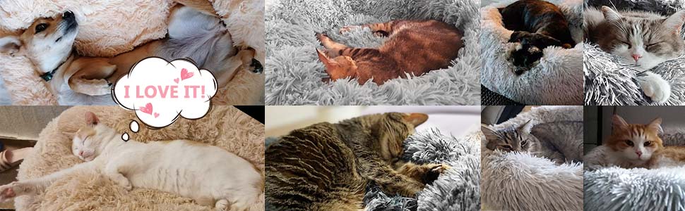 Coussin peluche pour animaux de compagnie