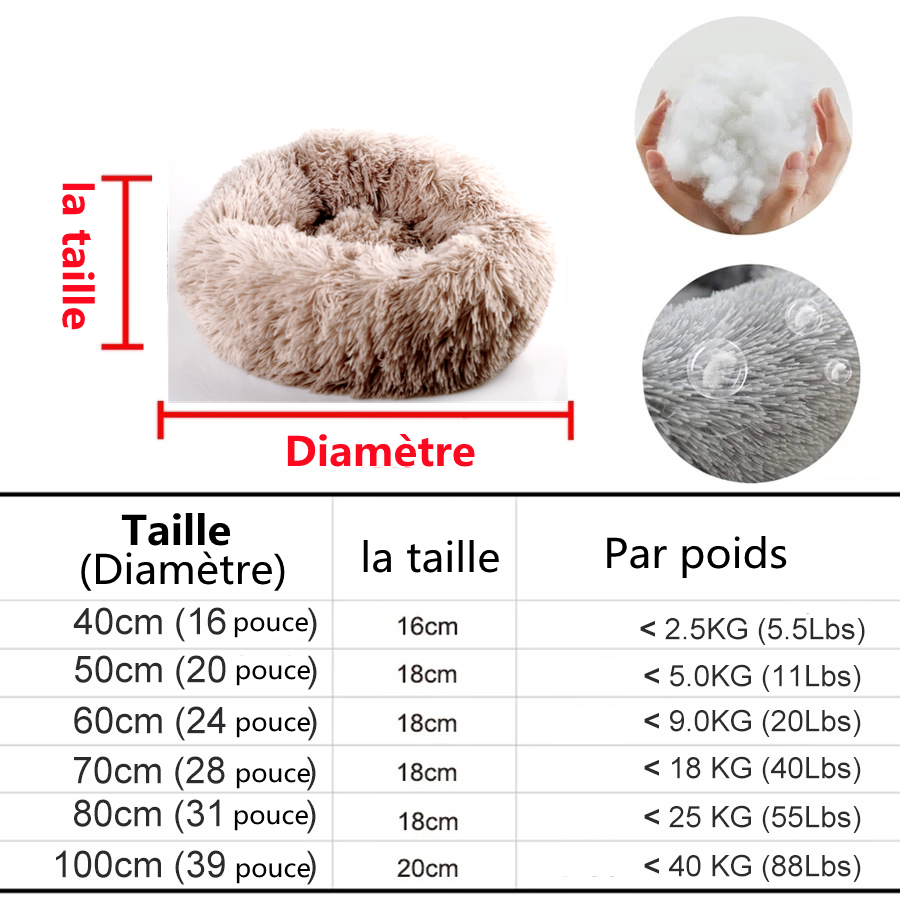 Coussin peluche pour animaux