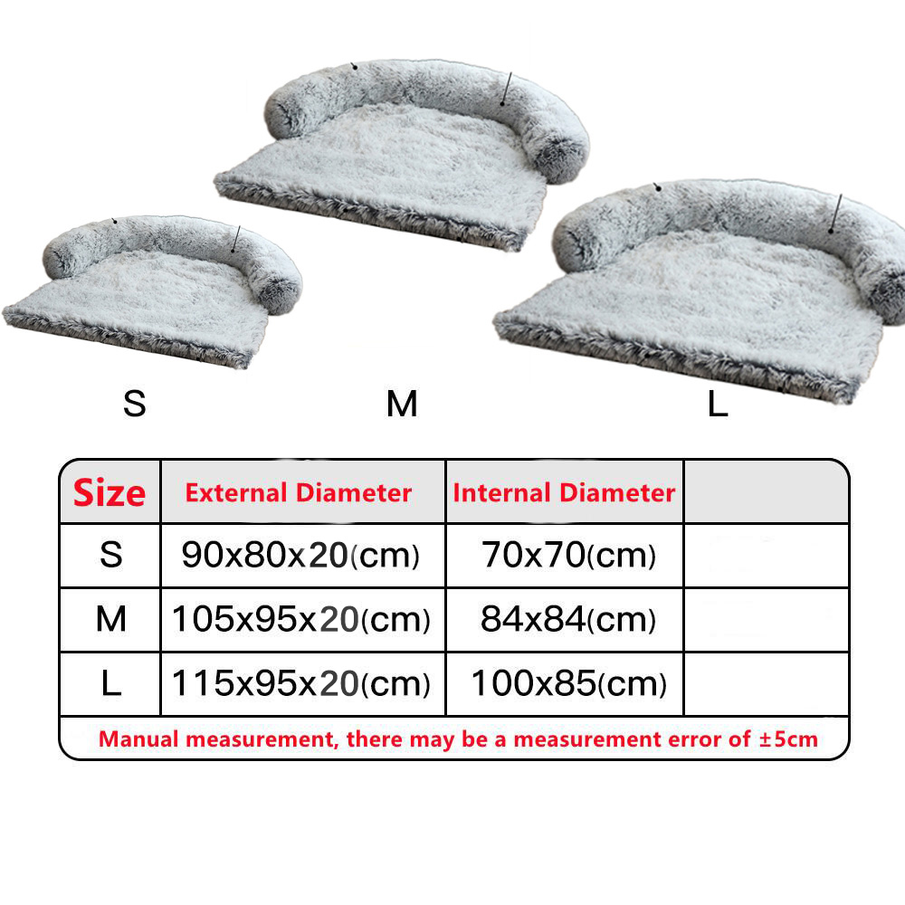 Canapé en peluche amovible