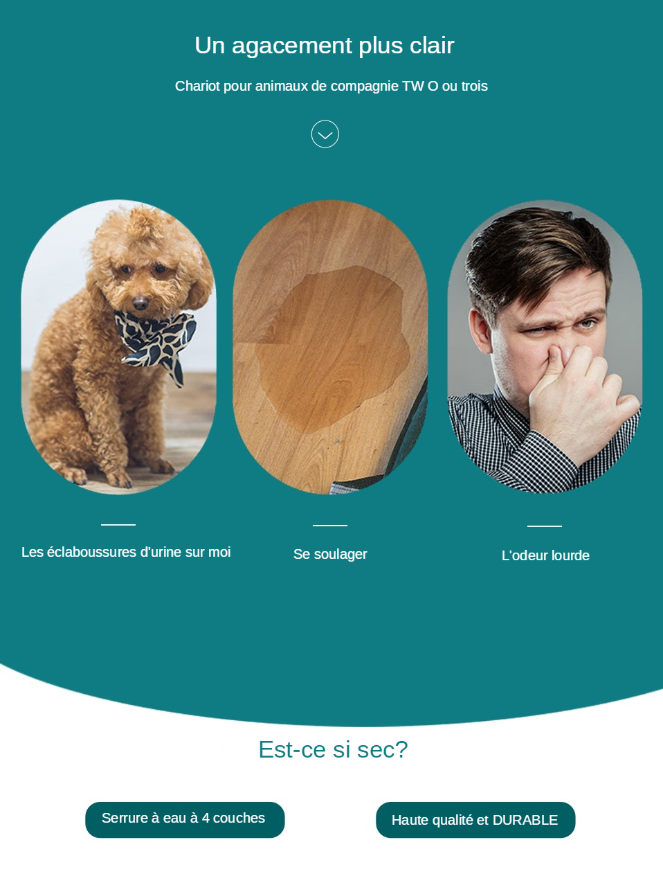 Couverture de pipi pour chien