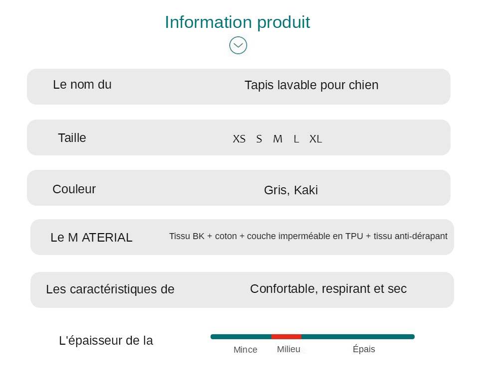 Couverture de pipi pour chien