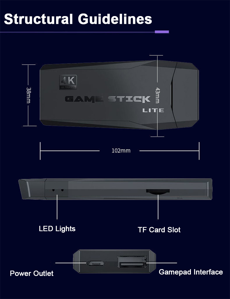Sapo de dados usb sem fio handheld tv vídeo console construir em 1800 jogos para nes retro dendy game console portátil retro jogo vara