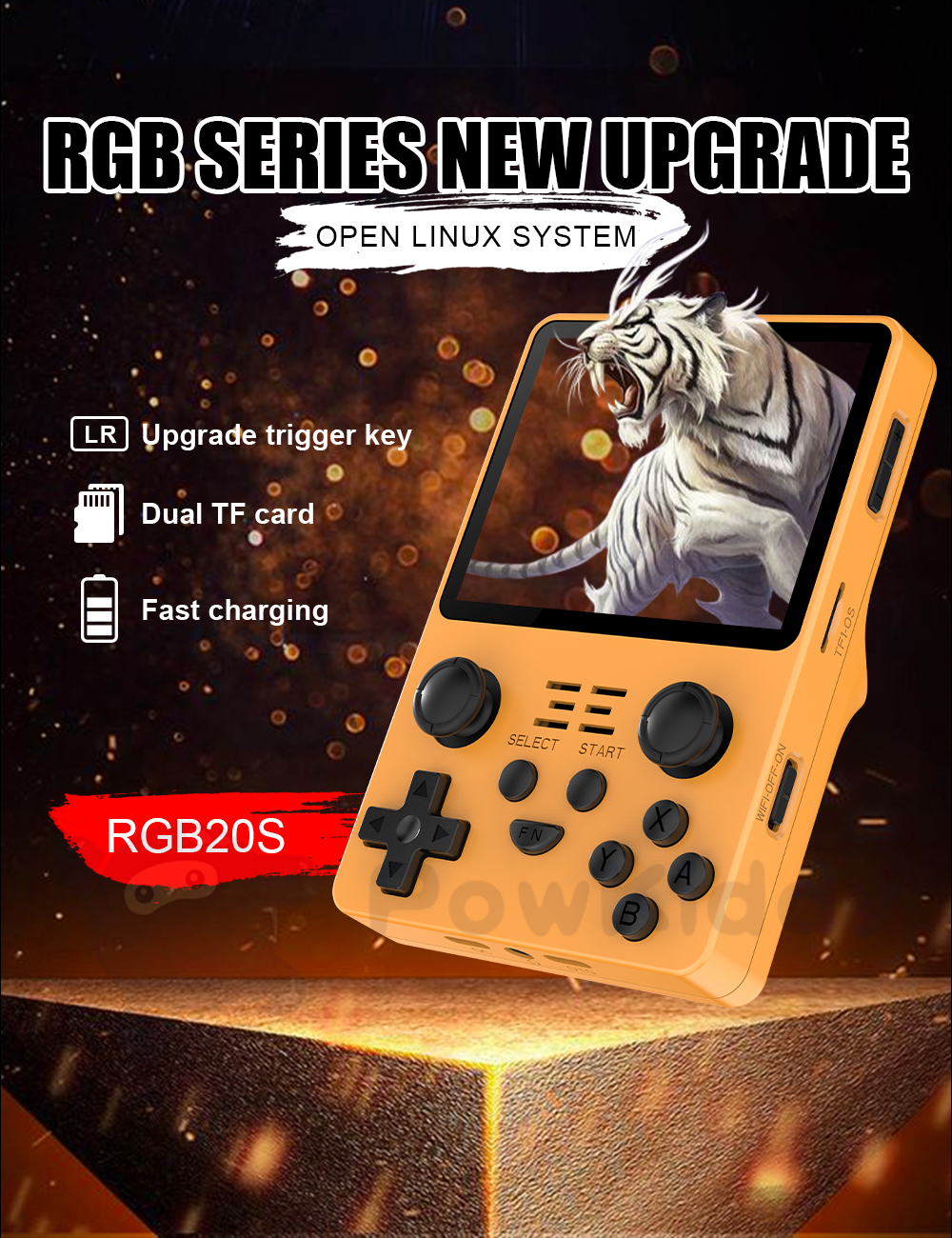 2023 anbernic rg353v 3.5 polegadas 640*480 handheld jogo jogador lidar com android 11 linux os hd built-in 20 simulador retro 41899 jogo