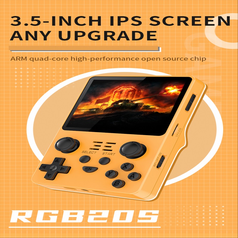 2023 novo powkiddy rgb20s retro console de jogos sistema de código aberto 3.5-Polegada ips tela handheld console de jogos de vídeo com 25000 + jogos 2023 novo powkiddy rgb20s retro console de jogos sistema de código aberto 3.5-Polegada ips tela handheld console de jogos de vídeo com 25000 + jogos
