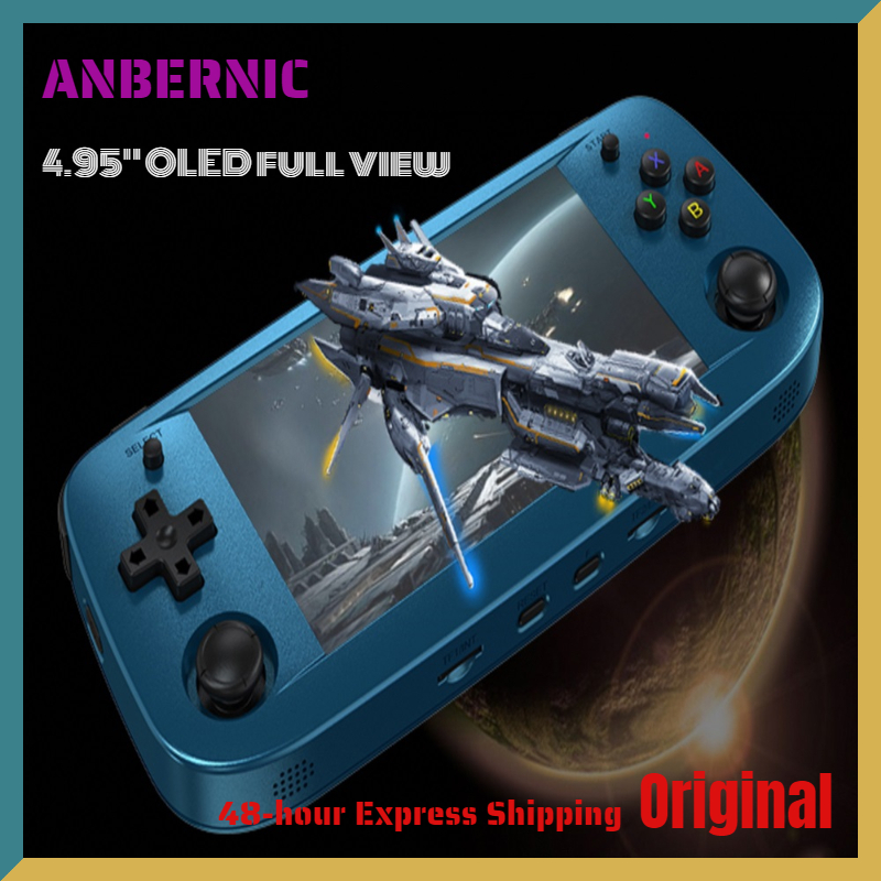 2023 novo powkiddy rgb20s retro console de jogos sistema de código aberto 3.5-Polegada ips tela handheld console de jogos de vídeo com 25000 + jogos