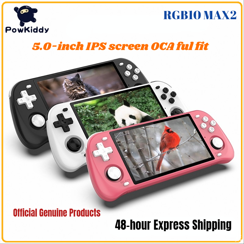 2023 novo powkiddy rgb20s retro console de jogos sistema de código aberto 3.5-Polegada ips tela handheld console de jogos de vídeo com 25000 + jogos