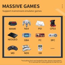 2023 novo powkiddy rgb20s retro console de jogos sistema de código aberto 3.5-Polegada ips tela handheld console de jogos de vídeo com 25000 + jogos