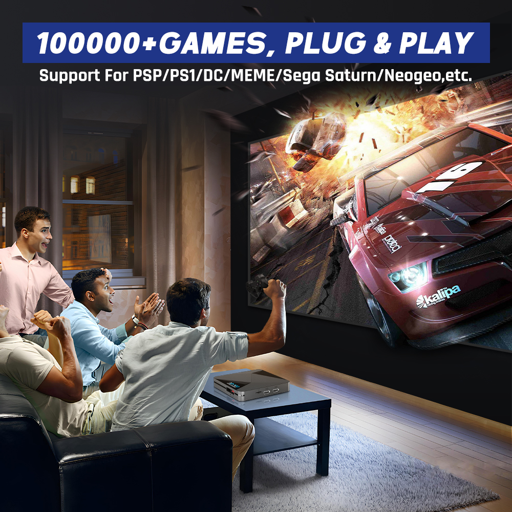 KinHank – Super Console de jeux vidéo Portable X2 Pro 4K, 100000 jeux rétro 70, émulateur pour PSP/PS1/Sega Saturn