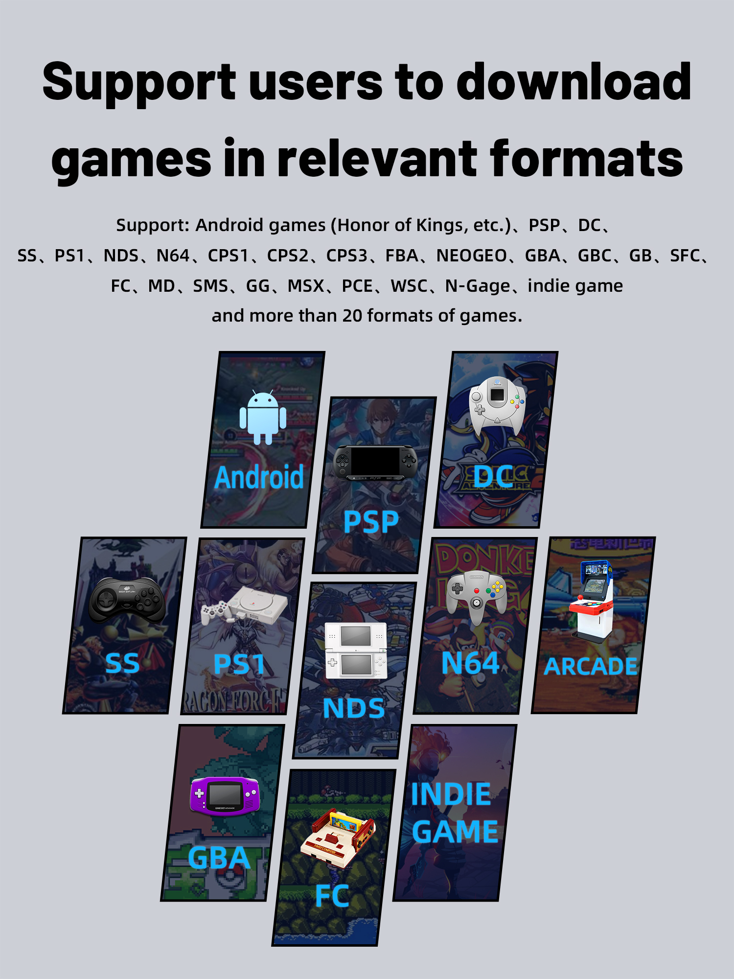 ANBERNIC – Console de jeux rétro Portable RG353V RG353VS, 3.5 pouces, 640x480, émulateur de jeux LINUX, Android 11, double système