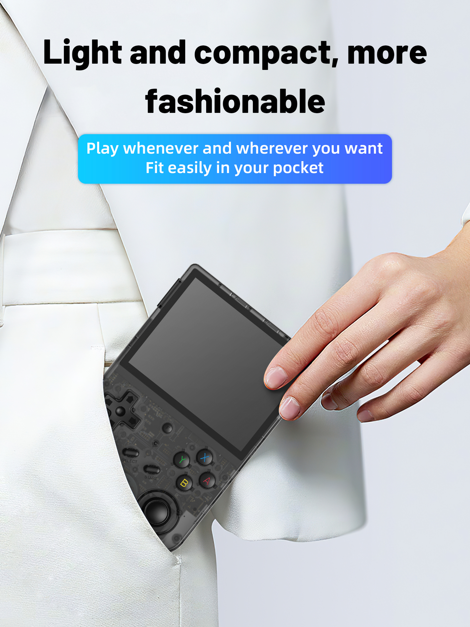 ANBERNIC – Console de jeux rétro Portable RG353V RG353VS, 3.5 pouces, 640x480, émulateur de jeux LINUX, Android 11, double système