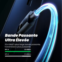 UGREEN – câble Displayport 8K DP1.4 4K144Hz, câble Audio vidéo pour boîtier TV Xiaomi, moniteur PC portable, jeu vidéo, DP, Port d'affichage DP Cable Display Port