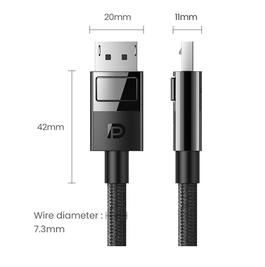 UGREEN – câble Displayport 8K DP1.4 4K144Hz, câble Audio vidéo pour boîtier TV Xiaomi, moniteur PC portable, jeu vidéo, DP, Port d'affichage DP Cable Display Port