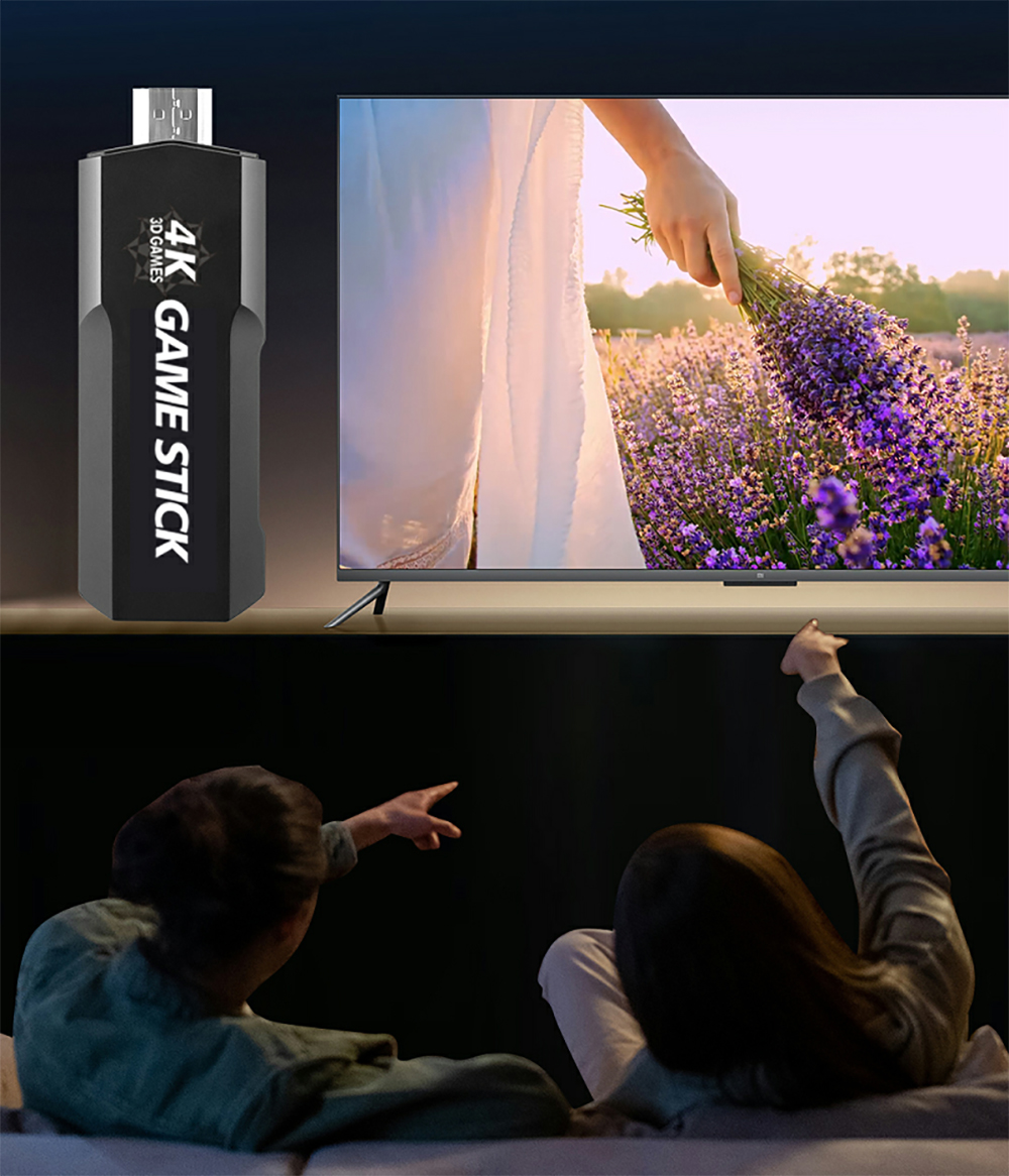 Console de jeux vidéo rétro GD10, 128G, 4K, 10000 jeux espagnols, système Emuelec4.3, poignée de commande sans fil, 2 pièces, 2.4G