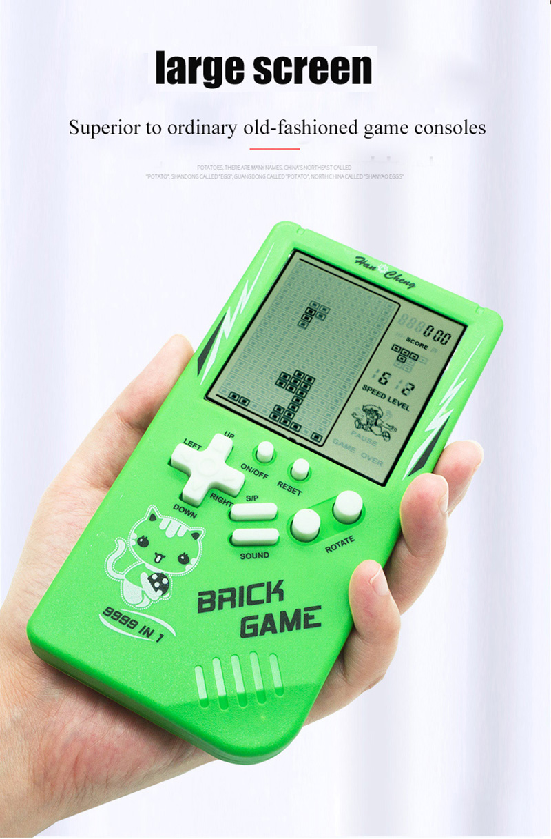 Console de jeu Portable électronique, grand écran, jouets de poche, cadeau classique d'enfance