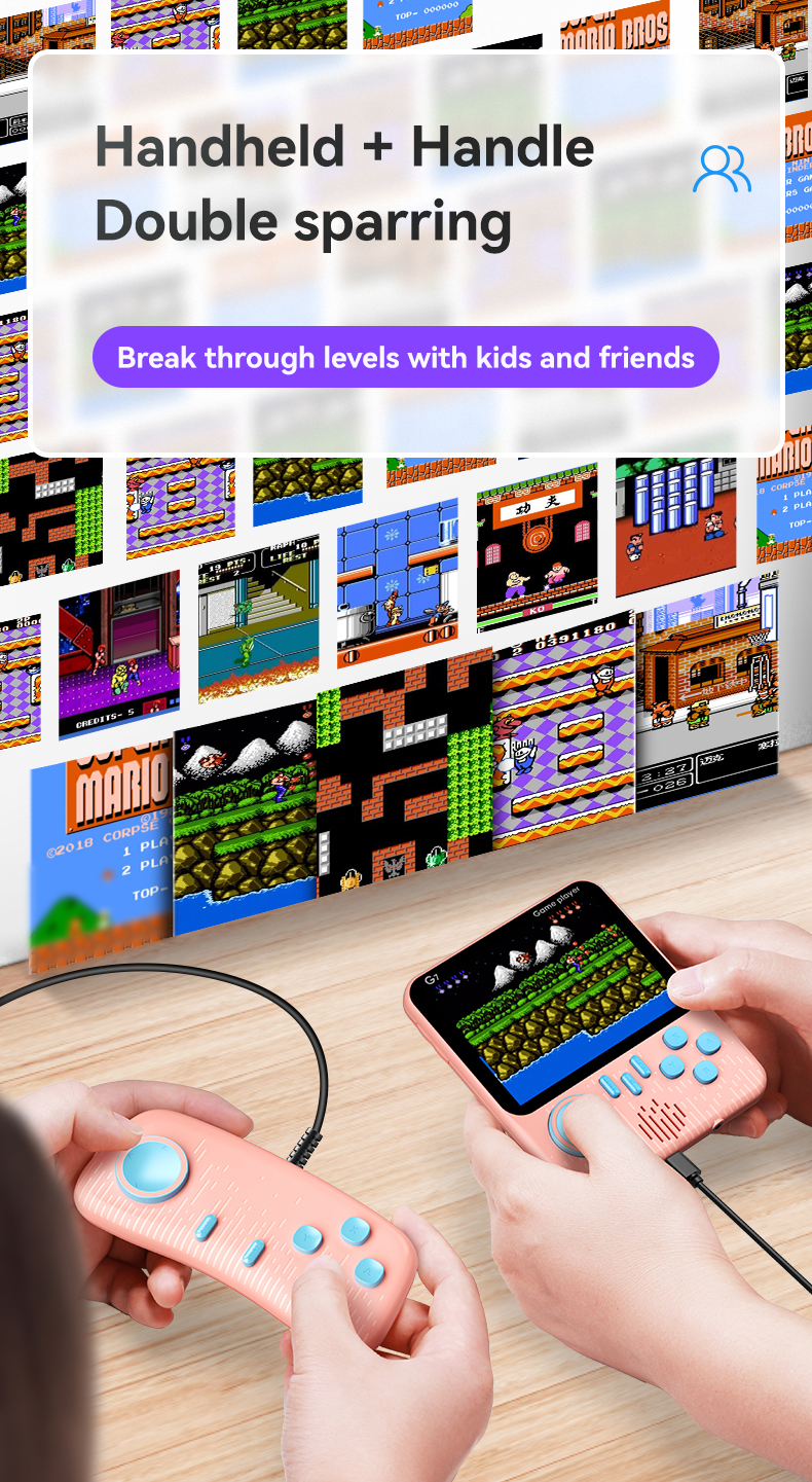 Rétro Jeu Vidéo Console Lecteur De Jeu Portable 3.5 pouces Console De Jeu Portable G7 Poche Rétro Nostalgique AV Jeu Console f