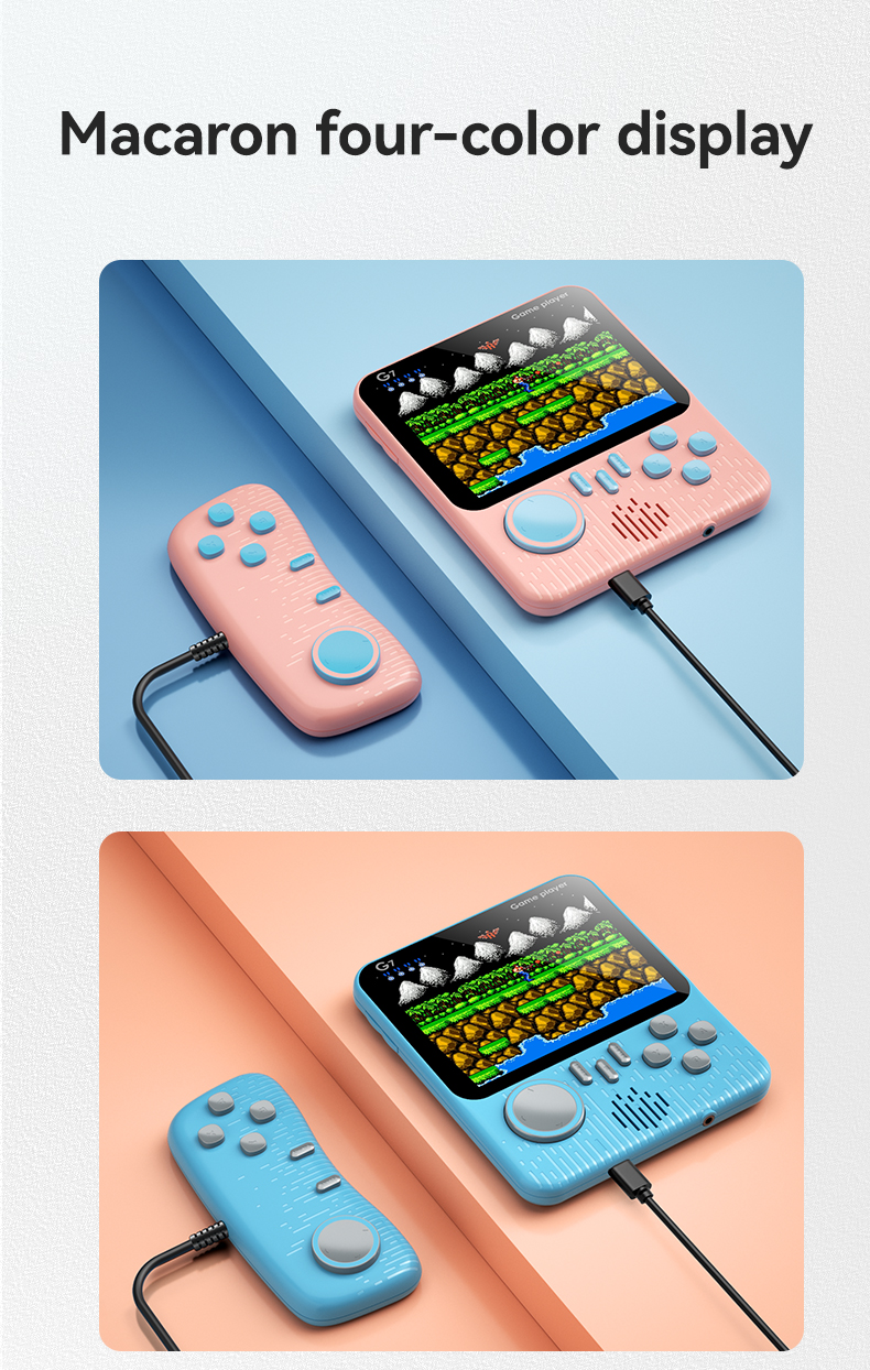 Rétro Jeu Vidéo Console Lecteur De Jeu Portable 3.5 pouces Console De Jeu Portable G7 Poche Rétro Nostalgique AV Jeu Console f