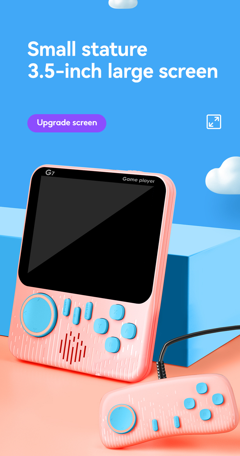 Rétro Jeu Vidéo Console Lecteur De Jeu Portable 3.5 pouces Console De Jeu Portable G7 Poche Rétro Nostalgique AV Jeu Console f