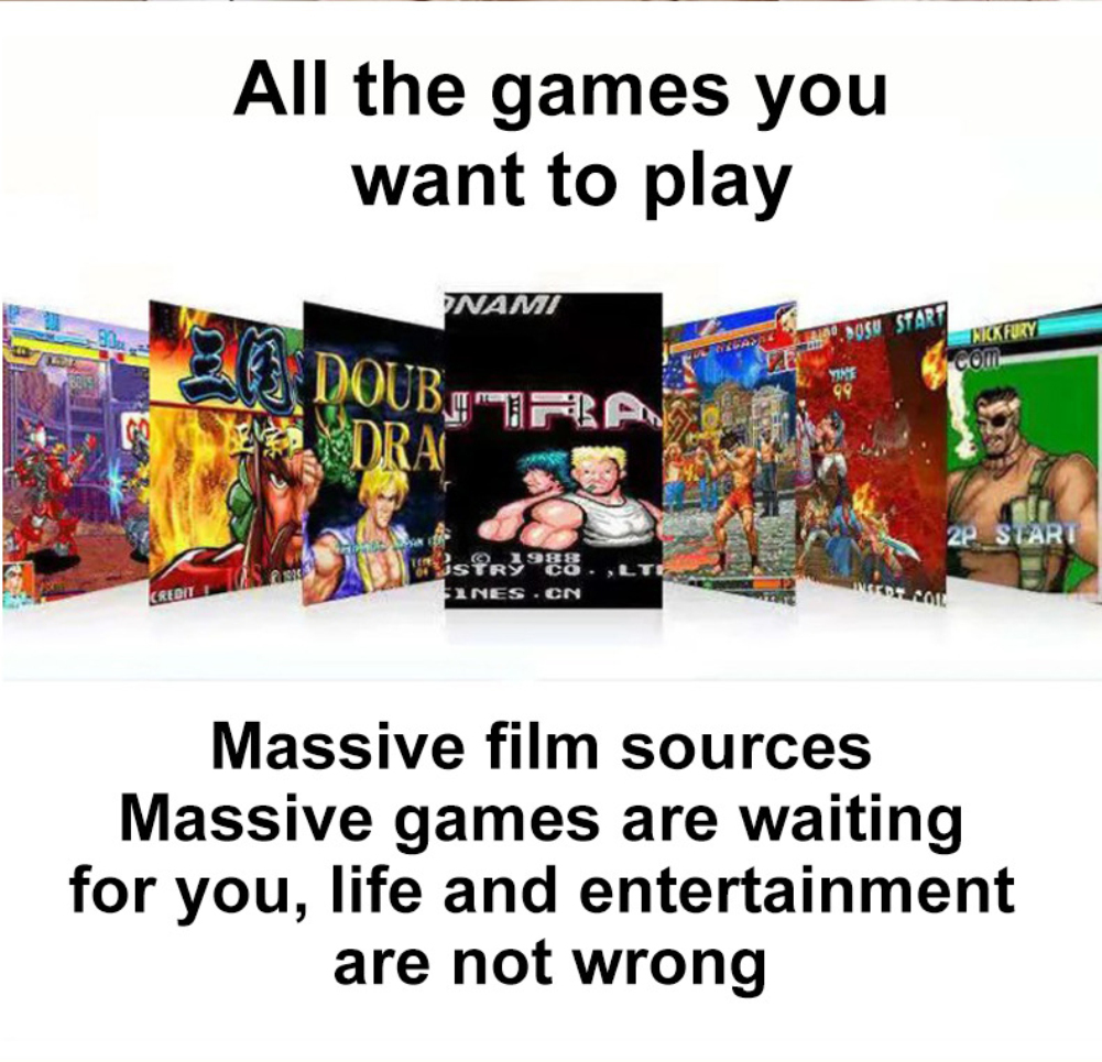 Console de jeu vidéo HD 4K 2.4G, Double contrôleur sans fil pour PS1/Console de jeu TV rétro classique 10000