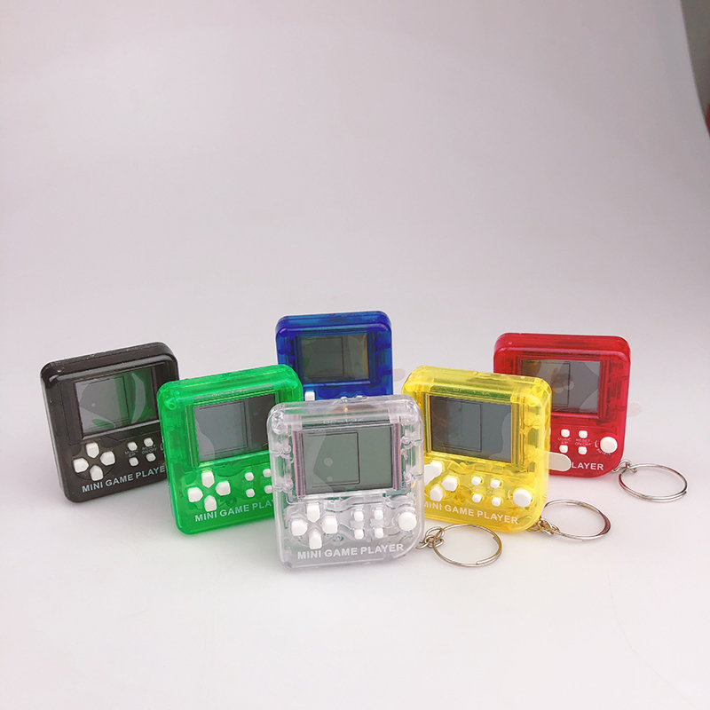 Mini Console de jeu de poche avec 23 jeux intégrés pour porte-clés et anneau, cadeau pour enfants