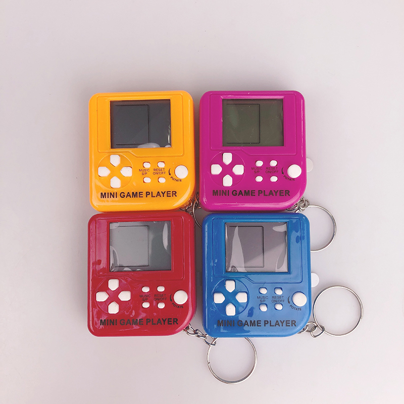 Mini Console de jeu de poche avec 23 jeux intégrés pour porte-clés et anneau, cadeau pour enfants
