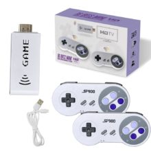 Console de jeux vidéo avec 1500 jeux classiques inclus, SF900, contrôleur sans fil 16 Bit HD, bâton de jeu pour Snes, 2900