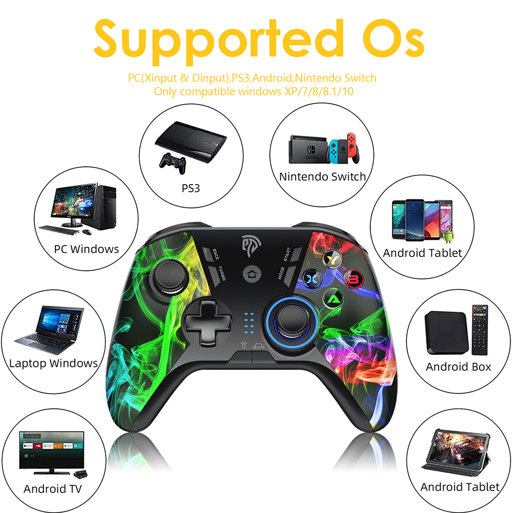 EasySMX – manette de jeu Arion 9110 sans fil Android, Joystick, pour PC, PS3, ordinateur portable, Steam, TV Box, téléphone portable, Nintendo Switch