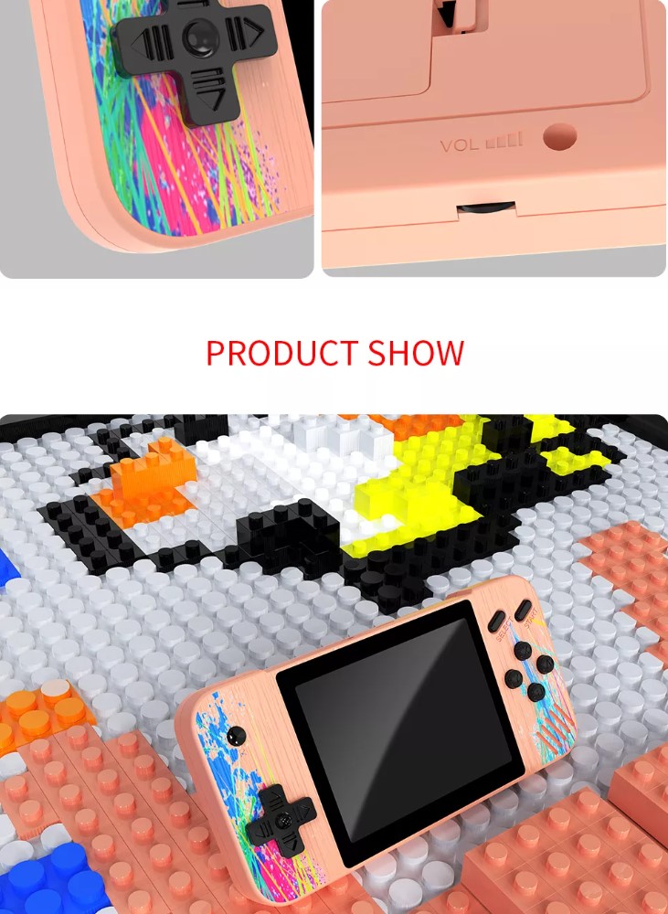 Console de jeux vidéo Portable, 800 jeux rétro classiques, sortie AV, 3.5 pouces, 8 bits, cadeau pour enfant