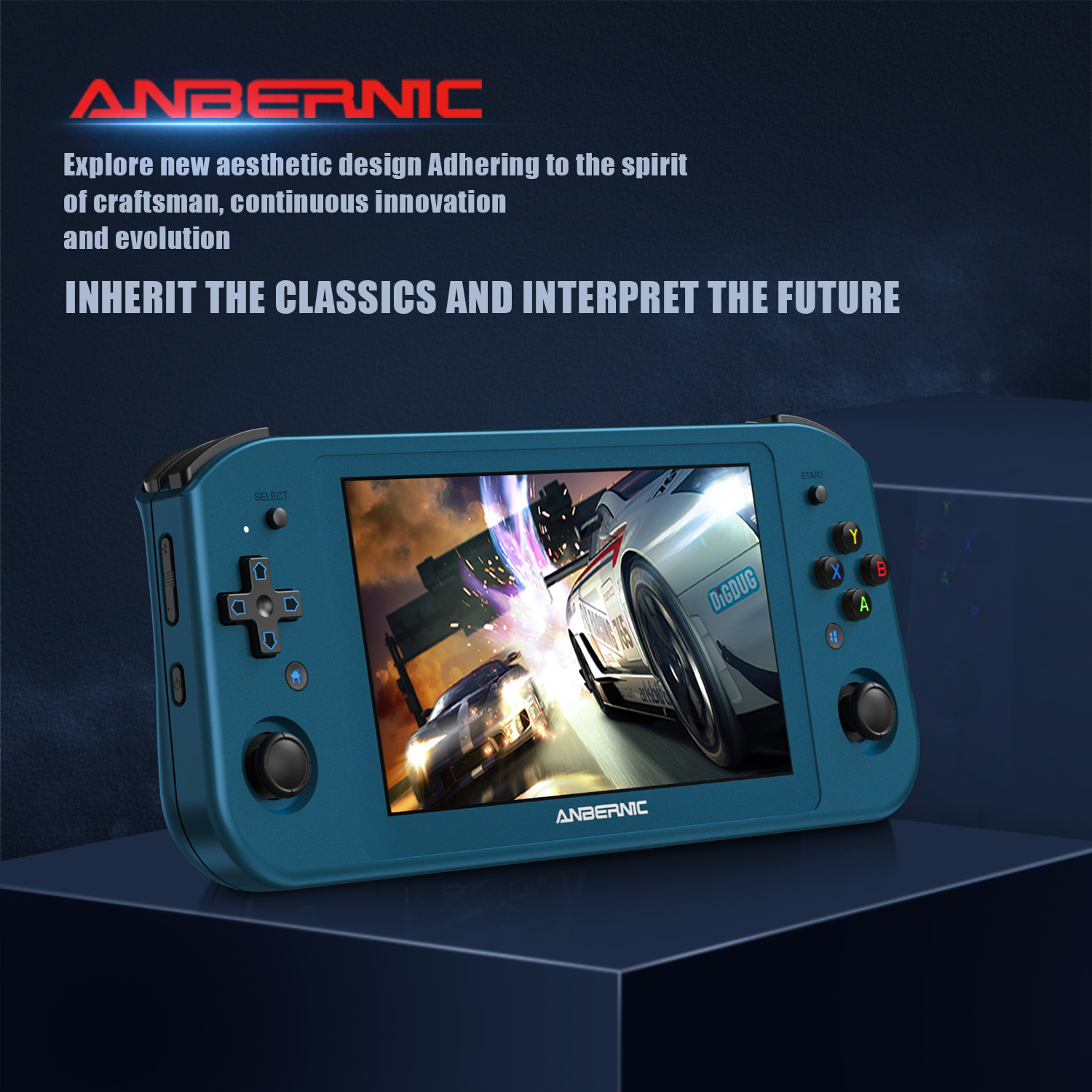 ANBERNIC – Console de jeux vidéo portable Win600, PC de poche, AMD 3020e/3050e, écran IPS de 5.94 pouces, pour bureau, Windows 10, wi-fi 5