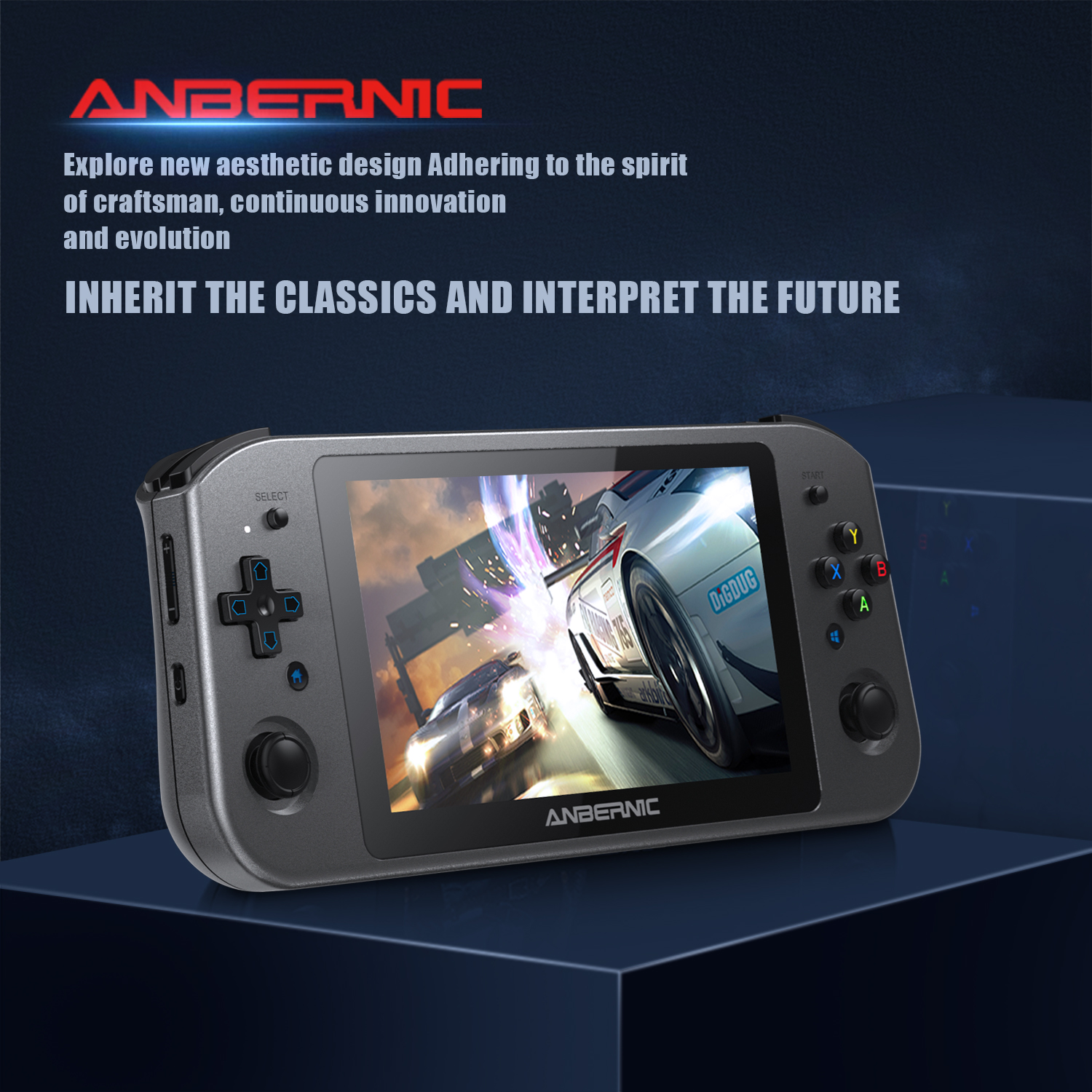 ANBERNIC – Console de jeux vidéo portable Win600, PC de poche, AMD 3020e/3050e, écran IPS de 5.94 pouces, pour bureau, Windows 10, wi-fi 5