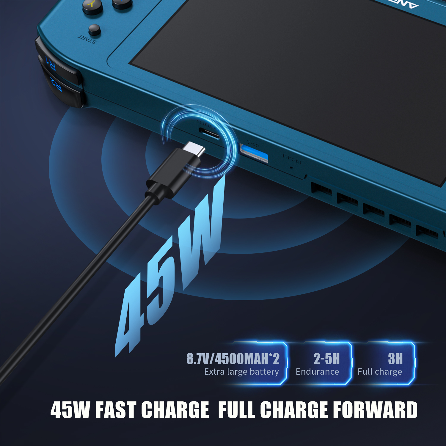 ANBERNIC – Console de jeux vidéo portable Win600, PC de poche, AMD 3020e/3050e, écran IPS de 5.94 pouces, pour bureau, Windows 10, wi-fi 5