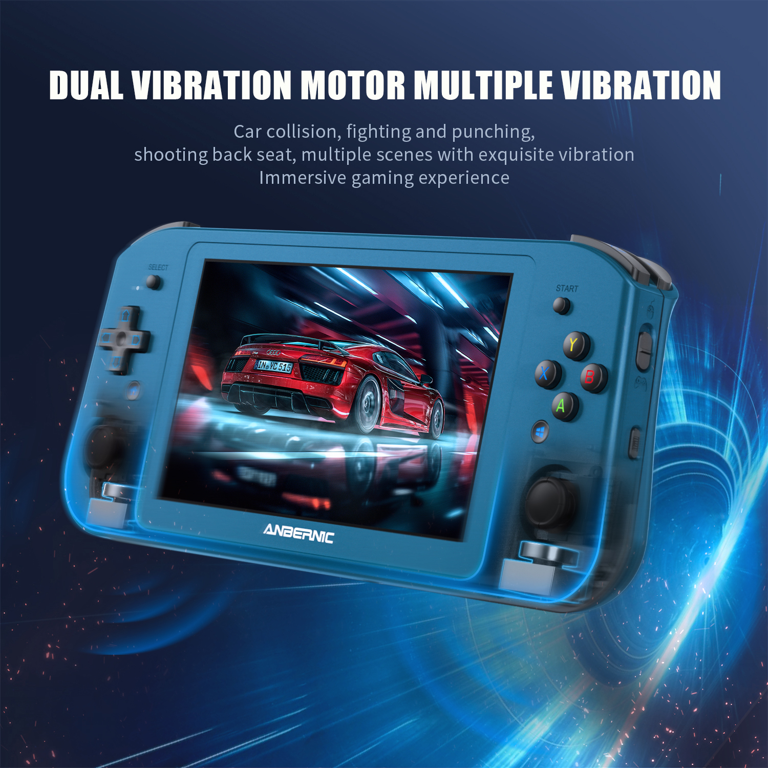 ANBERNIC – Console de jeux vidéo portable Win600, PC de poche, AMD 3020e/3050e, écran IPS de 5.94 pouces, pour bureau, Windows 10, wi-fi 5