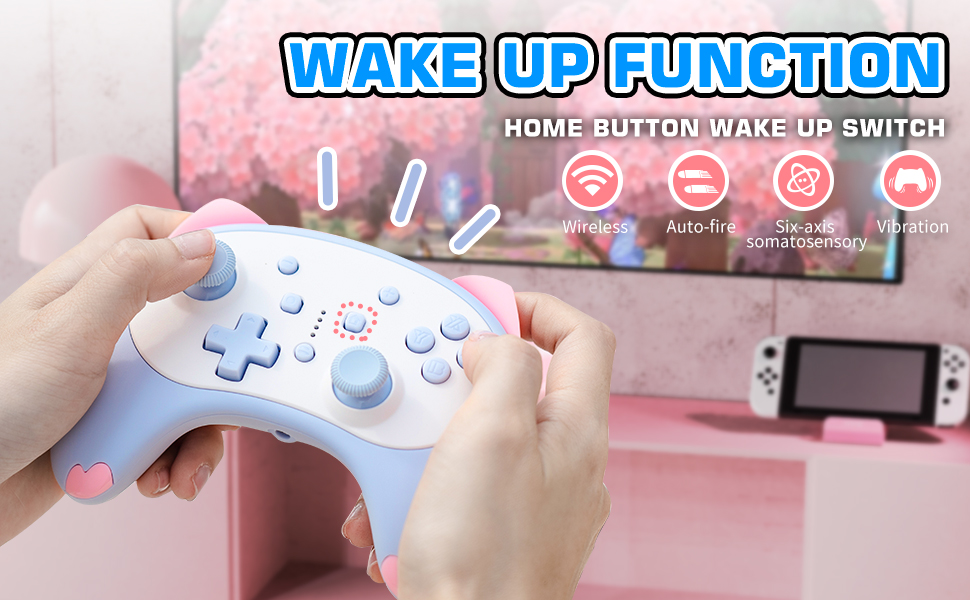 IINE – contrôleur vocal sans fil pour le réveil du chaton, Compatible avec Nintendo Switch/Switch lite/Switch OLED
