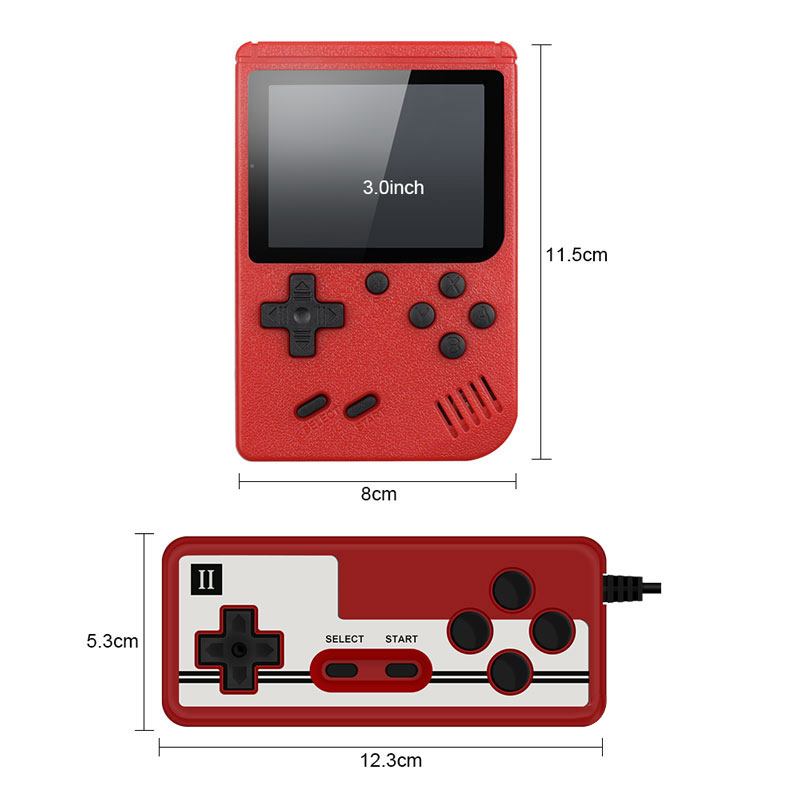 Mini Console de jeux vidéo Portable avec écran LCD couleur de 400 pouces, 3.0 jeux intégrés, 8 bits, pour enfants