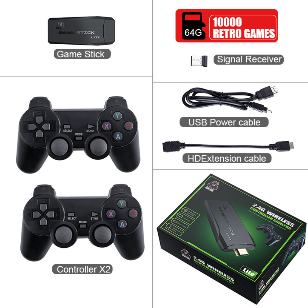 Y3 Lite – Console de jeu vidéo HD 4K, 64 go, 10000 jeux inclus, rétro, portable, manette sans fil, pour PS1/GBA Y3 Lite – Console de jeu vidéo HD 4K, 64 go, 10000 jeux inclus, rétro, portable, manette sans fil, pour PS1/GBA