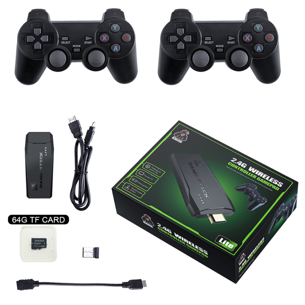 Y3 Lite – Console de jeu vidéo HD 4K, 64 go, 10000 jeux inclus, rétro, portable, manette sans fil, pour PS1/GBA Y3 Lite – Console de jeu vidéo HD 4K, 64 go, 10000 jeux inclus, rétro, portable, manette sans fil, pour PS1/GBA