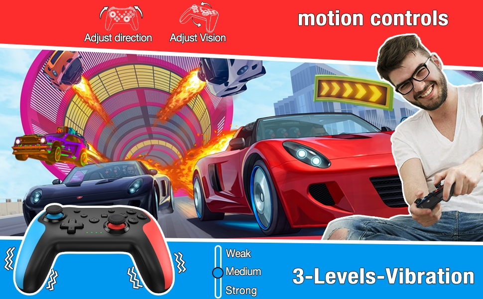 Manette de jeu sans fil Bluetooth pour Nintendo Switch Pro, originale, rvb, contrôleur de jeu professionnel, sans décalage