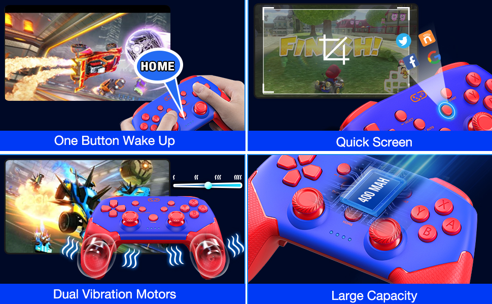 Manette de jeu sans fil Bluetooth pour Nintendo Switch Pro, originale, rvb, contrôleur de jeu professionnel, sans décalage