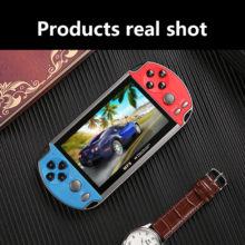 Mini Console de jeux vidéo Portable X7, avec 4.3 jeux classiques intégrés, deux joysticks, Support TV gratuit, 10000 pouces