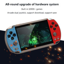 Mini Console de jeux vidéo Portable X7, avec 4.3 jeux classiques intégrés, deux joysticks, Support TV gratuit, 10000 pouces